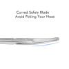 imageLIVINGO Premium Curved and Rounded Nose Hair Scissors for Men 2 PC Set Nail Cuticle Manicure Scissors Shears Kit for BeardMustache Ear Facial Hair Eyebrows Eyelashes for WomenS  Nose Curved Scissors
