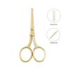 imageLIVINGO Premium Curved and Rounded Nose Hair Scissors for Men 2 PC Set Nail Cuticle Manicure Scissors Shears Kit for BeardMustache Ear Facial Hair Eyebrows Eyelashes for WomenG  Nose Straight Scissors