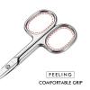 imageLIVINGO Premium Curved and Rounded Nose Hair Scissors for Men 2 PC Set Nail Cuticle Manicure Scissors Shears Kit for BeardMustache Ear Facial Hair Eyebrows Eyelashes for WomenS  Nose Straight  Nail Curved Scissors