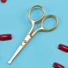 imageLIVINGO Premium Curved and Rounded Nose Hair Scissors for Men 2 PC Set Nail Cuticle Manicure Scissors Shears Kit for BeardMustache Ear Facial Hair Eyebrows Eyelashes for WomenG  Nose Straight Scissors