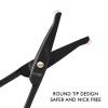 imageLIVINGO Premium Curved and Rounded Nose Hair Scissors for Men 2 PC Set Nail Cuticle Manicure Scissors Shears Kit for BeardMustache Ear Facial Hair Eyebrows Eyelashes for WomenCurved