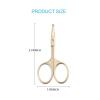 imageLIVINGO Premium Curved and Rounded Nose Hair Scissors for Men 2 PC Set Nail Cuticle Manicure Scissors Shears Kit for BeardMustache Ear Facial Hair Eyebrows Eyelashes for WomenG  Nose Curved Scissors
