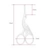 imageLIVINGO Premium Curved and Rounded Nose Hair Scissors for Men 2 PC Set Nail Cuticle Manicure Scissors Shears Kit for BeardMustache Ear Facial Hair Eyebrows Eyelashes for WomenStork B  Nose Straight Scissors