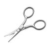 imageLIVINGO Premium Curved and Rounded Nose Hair Scissors for Men 2 PC Set Nail Cuticle Manicure Scissors Shears Kit for BeardMustache Ear Facial Hair Eyebrows Eyelashes for WomenS  Nose Straight Scissors