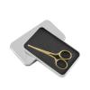 imageLIVINGO Premium Curved and Rounded Nose Hair Scissors for Men 2 PC Set Nail Cuticle Manicure Scissors Shears Kit for BeardMustache Ear Facial Hair Eyebrows Eyelashes for WomenG  Nose Straight Scissors