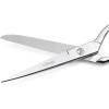 imageLIVINGO Professional Fabric Sewing Scissors Multipurpose Heavy Duty Forged Stainless Steel Sharp Bent Blade Dressmaker Classic Cutting Leather Cloth Tailor Shears for Home  8 inch GoldAsilver