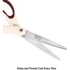 imageLIVINGO Scissors All Purpose  Titanium Coated Heavy Duty Sharp Stainless Steel Comfortable Shears for Office Home School Cutting Paper Fabric Sky Blue ampamp Pink ampamp White 3 PiecesSky Blue  Dusty Pink  Beige