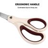 imageLIVINGO Scissors All Purpose  Titanium Coated Heavy Duty Sharp Stainless Steel Comfortable Shears for Office Home School Cutting Paper Fabric Sky Blue ampamp Pink ampamp White 3 PiecesSky Blue  Pink  White