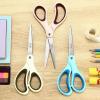 imageLIVINGO Scissors All Purpose  Titanium Coated Heavy Duty Sharp Stainless Steel Comfortable Shears for Office Home School Cutting Paper Fabric Sky Blue ampamp Pink ampamp White 3 PiecesSky Blue  Dusty Pink  Beige