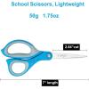 imageLIVINGO Scissors for School  Sharp Pointed Tip All Purpose Scissors Students Teachers Crafts Middle High School College Office Home Right ampamp Left Handed Scissors Blue Green Purple 3 Pack 7 InchPurple  Blue  Green