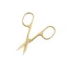 imageLIVINGO Sharp Curved Nail Cuticle Scissors Premium Stainless Steel Blade for Manicure Pedicure Fingernail Toenail Beauty Grooming Cutter with Case 35quot GoldPedicure Scissors84G