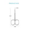 imageLIVINGO Sharp Curved Nail Cuticle Scissors Premium Stainless Steel Blade for Manicure Pedicure Fingernail Toenail Beauty Grooming Cutter with Case 35quot GoldManicure Scissors81