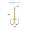imageLIVINGO Sharp Curved Nail Cuticle Scissors Premium Stainless Steel Blade for Manicure Pedicure Fingernail Toenail Beauty Grooming Cutter with Case 35quot GoldNail Scissors82G