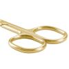 imageLIVINGO Sharp Curved Nail Cuticle Scissors Premium Stainless Steel Blade for Manicure Pedicure Fingernail Toenail Beauty Grooming Cutter with Case 35quot GoldNail Scissors82G