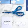 imageLIVINGO Sharp Scissors All Purpose 8 Inch Gradient Green Stainless Steel Comfort Grip Shears for Cutting Fabric Paper Ribbon in Office or HomeBlue