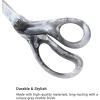 imageLIVINGO Sharp Scissors All Purpose 8 Inch Gradient Green Stainless Steel Comfort Grip Shears for Cutting Fabric Paper Ribbon in Office or HomeMarble Grey