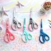 imageLIVINGO Sharp Scissors All Purpose 8 Inch Gradient Green Stainless Steel Comfort Grip Shears for Cutting Fabric Paper Ribbon in Office or HomeMarble Grey