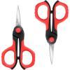 imageLIVINGO 45 Small Sharp Embroidery Scissors Precise Detail Pointed Tip Stainless Steel Shears for Cutting Fabric Needlework Thread Yarn Craft Sewing Scrapbook Paper 2 Pack RedBlack45 Embroidery Scissors