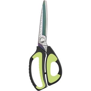 imageLIVINGO 10quot Multipurpose Heavy Duty Scissors Premium Titanium Coating Forged Stainless Steel Tool Industrial Shop Shears for Household Pruning Gardening Fabric RedBlackGreen