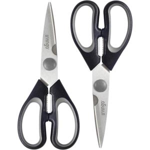 imageLIVINGO 75quot Kitchen Scissors All Purpose for Sharp Cutting Small Bones ampamp Vegetables with Nutcracker Grip Comfortable Heavyduty Food Shears for Home Cooking