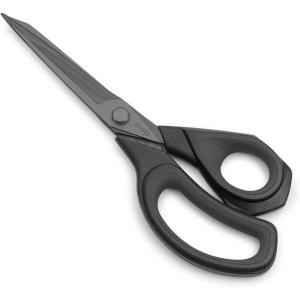 imageLIVINGO 95 Sharp Fabric Scissors All Purpose Heavy Duty Titanium Coated Premium Forged Stainless Steel Tailor Dressmaking Sewing Shears Comfort for Cutting Leather Crafting Home Office Use BlackLight BlackBlack