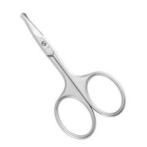imageLIVINGO Premium Curved and Rounded Nose Hair Scissors for Men 2 PC Set Nail Cuticle Manicure Scissors Shears Kit for BeardMustache Ear Facial Hair Eyebrows Eyelashes for WomenS  Nose Curved Scissors