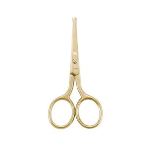 imageLIVINGO Premium Curved and Rounded Nose Hair Scissors for Men 2 PC Set Nail Cuticle Manicure Scissors Shears Kit for BeardMustache Ear Facial Hair Eyebrows Eyelashes for WomenG  Nose Straight Scissors