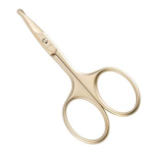 imageLIVINGO Premium Curved and Rounded Nose Hair Scissors for Men 2 PC Set Nail Cuticle Manicure Scissors Shears Kit for BeardMustache Ear Facial Hair Eyebrows Eyelashes for WomenG  Nose Curved Scissors