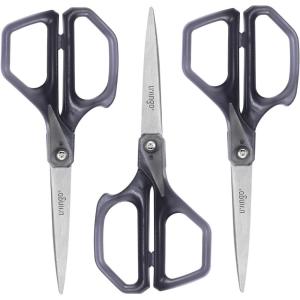 imageLIVINGO Scissors All Purpose for Office  3 Pack 8 Inch Sharp Stainless Steel Heavy Duty Fabric Paper Cutting Shears for Crafts Sewing School Home Use