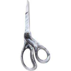 imageLIVINGO Sharp Scissors All Purpose 8 Inch Gradient Green Stainless Steel Comfort Grip Shears for Cutting Fabric Paper Ribbon in Office or HomeMarble Grey
