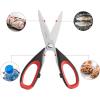 imageLIVINGO Kitchen Scissors Heavy Duty 85 inch Dishwasher Safe Ultra Sharp Premium Heavy Duty Kitchen Shears Multi Purpose Cooking Scissors Stainless Steel